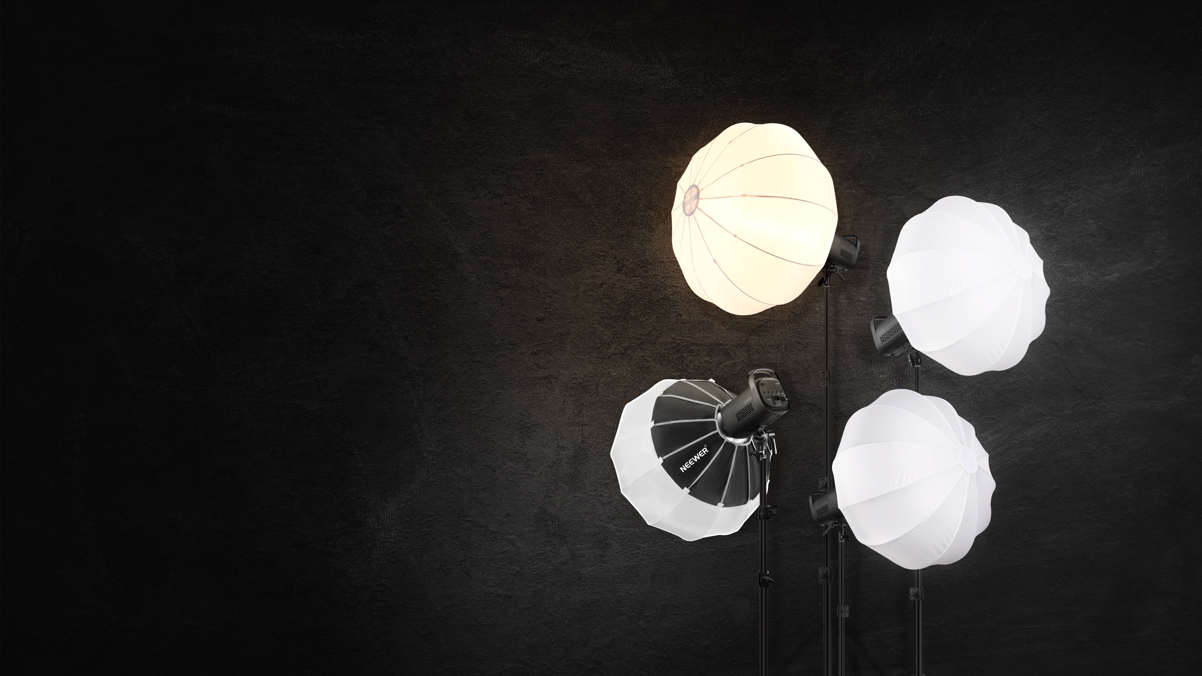 Softbox Lanterne NEEWER 30cm Pour Lampe LED HS60B - Diffusion Lumière 360° - Photo/Vidéo/Streaming