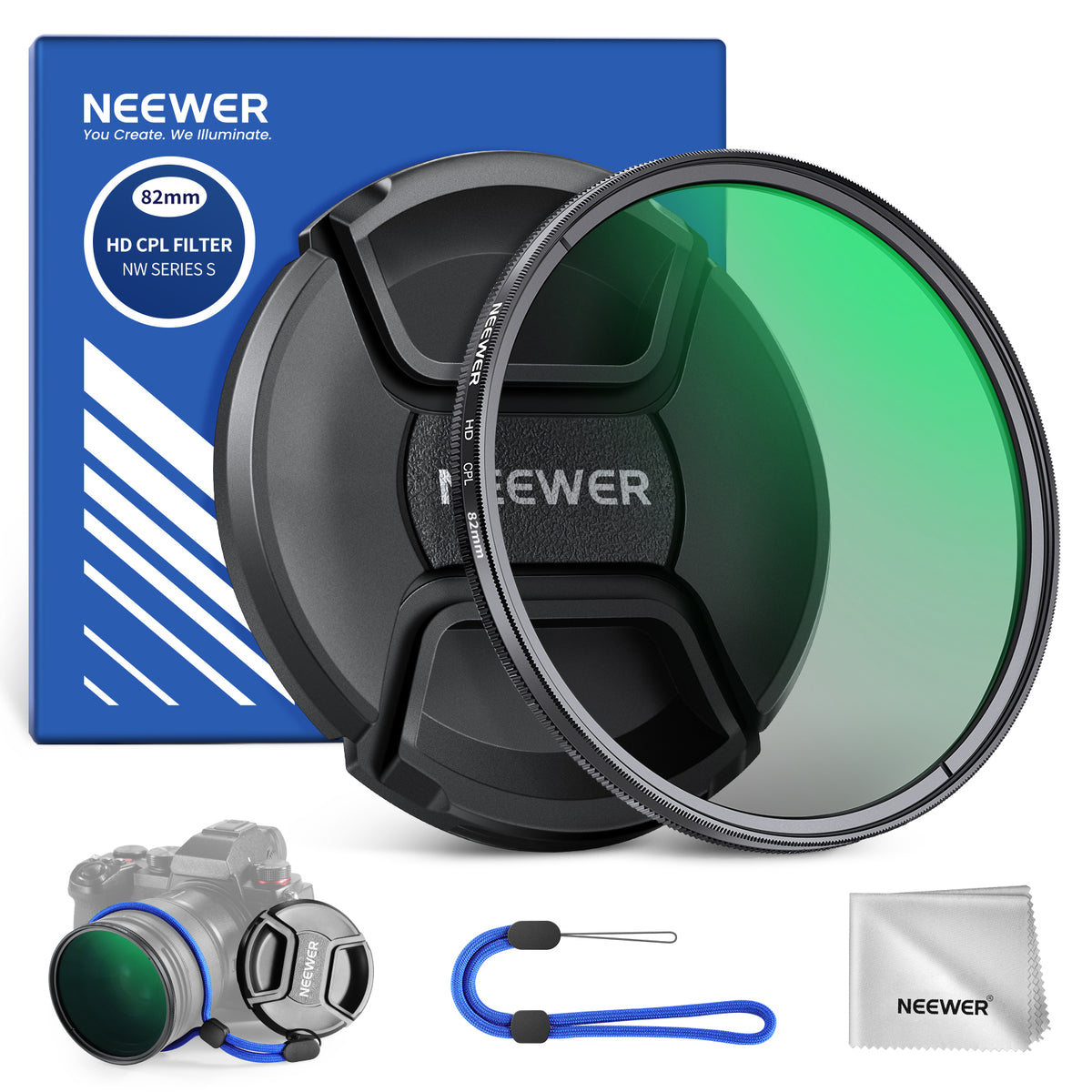 NEEWER Filtre CPL avec capuchon d'objectif