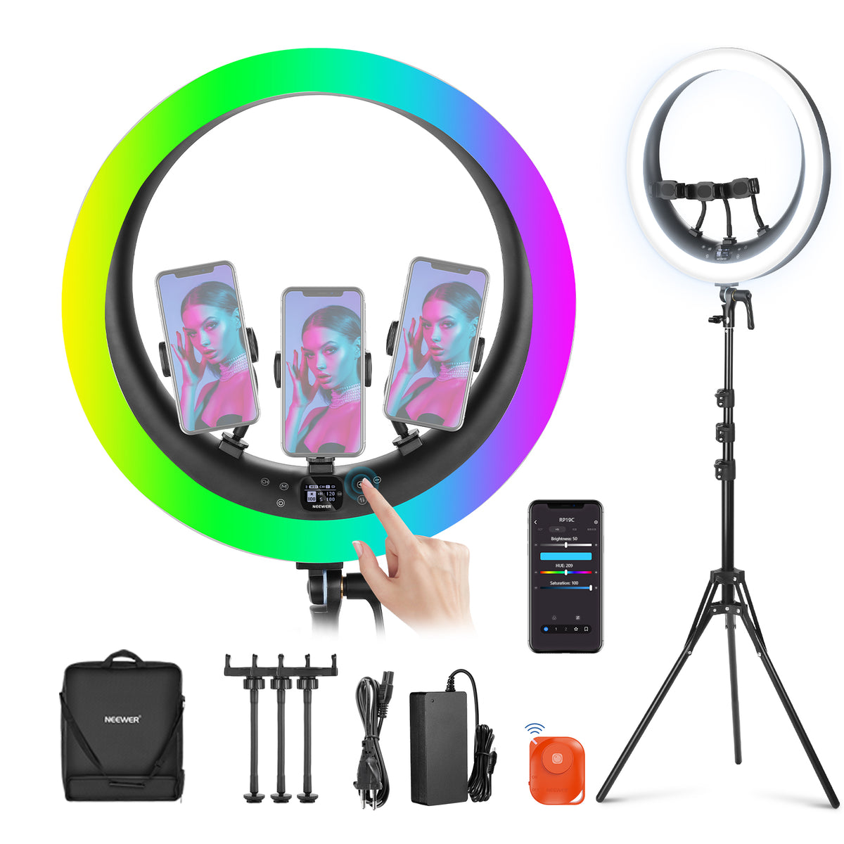 NEEWER RP19C 19" RGB LED Ring Light - NEEWER