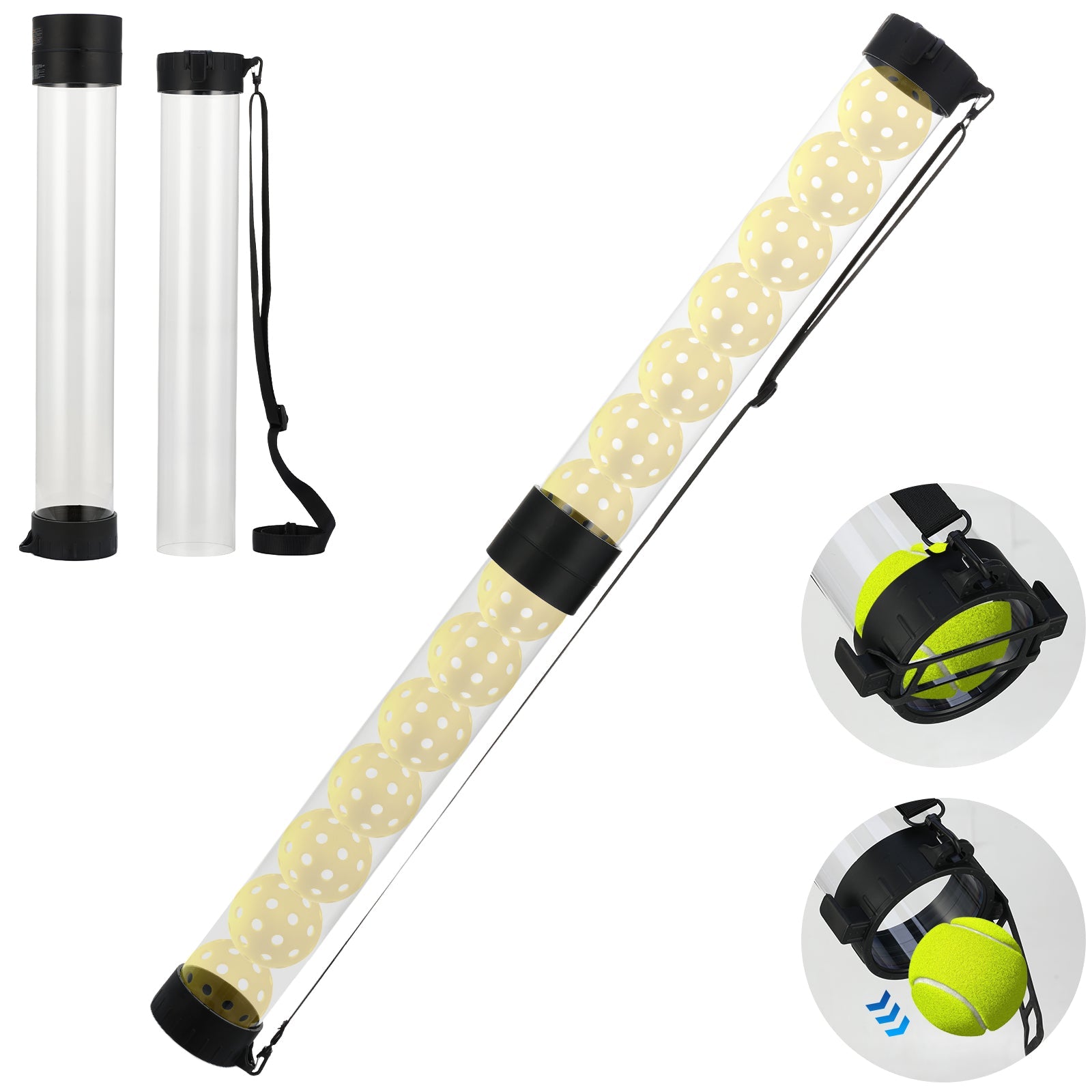 NEEWER TB03Z Tennis Ball & Pickleball Ball Tube