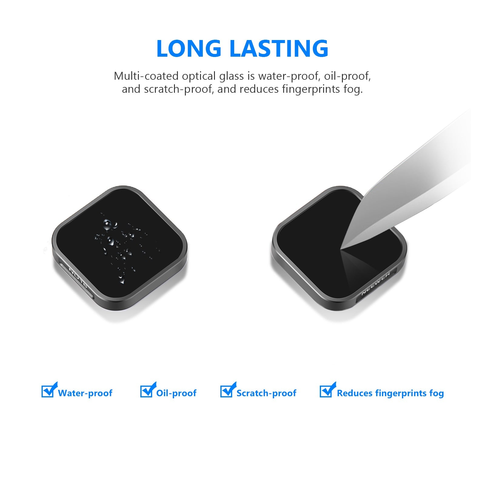 Neewer 4 Packs Lens Filter ND Filter Kit