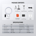 Specifications of the NEEWER RH12B LED Ring Light Kit