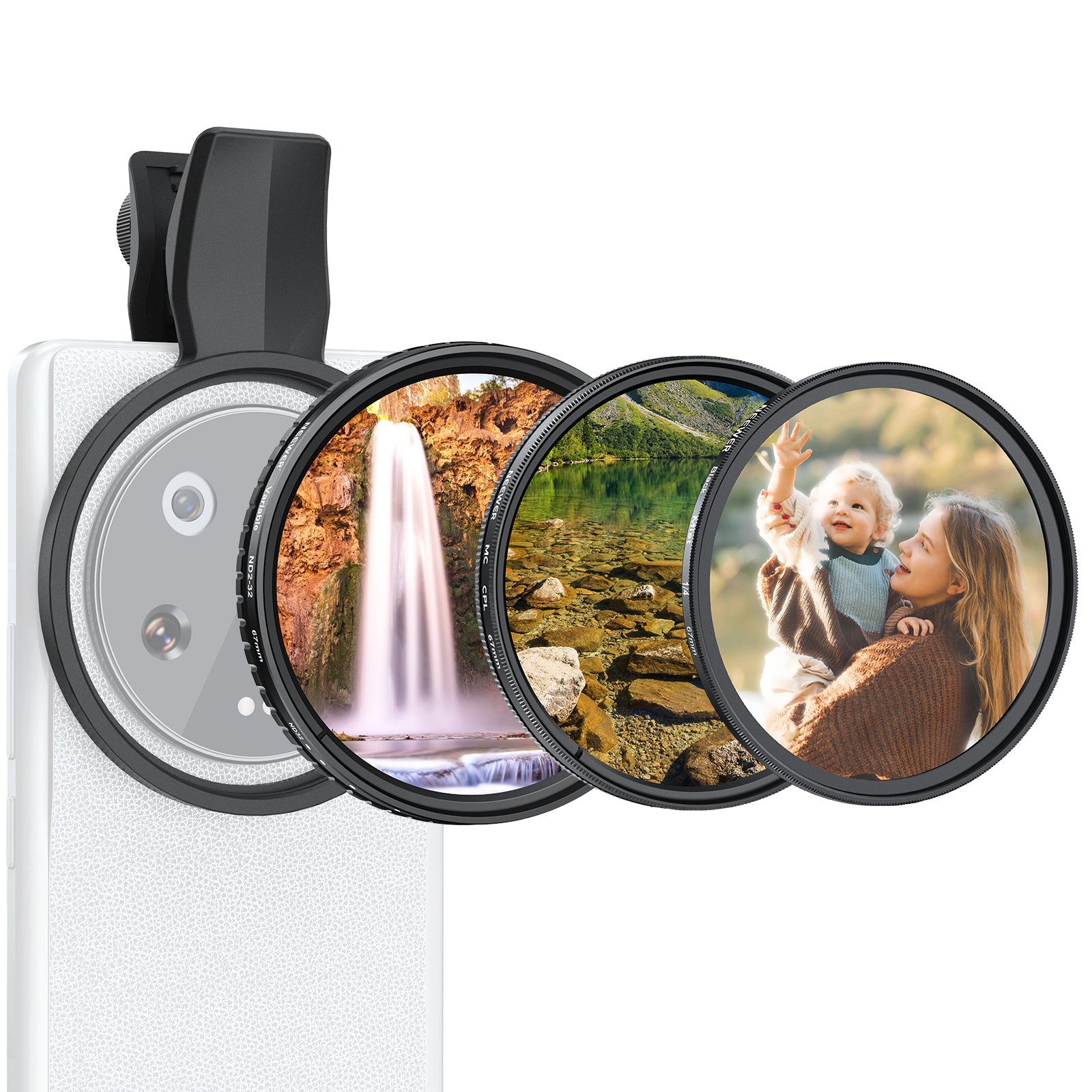 NEEWER 67mm Lens Filter Set For Android