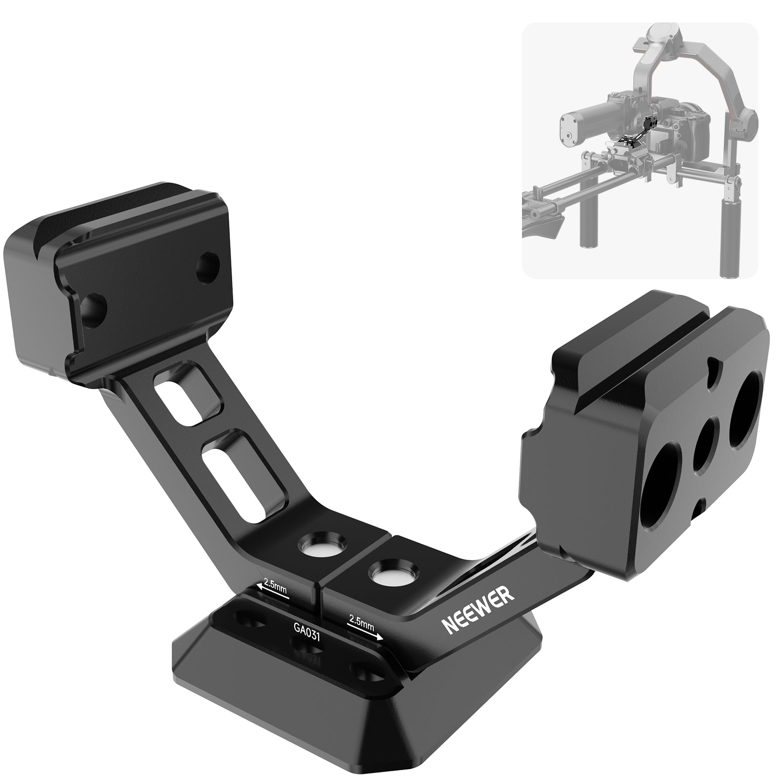 NEEWER GA031 Gimbal Mount for DJI RS5/RS4/RS4 Pro/RS3/RS Pro