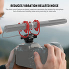 NEEWER MH1 Microphone Shock Mount reduces vibration related noise.