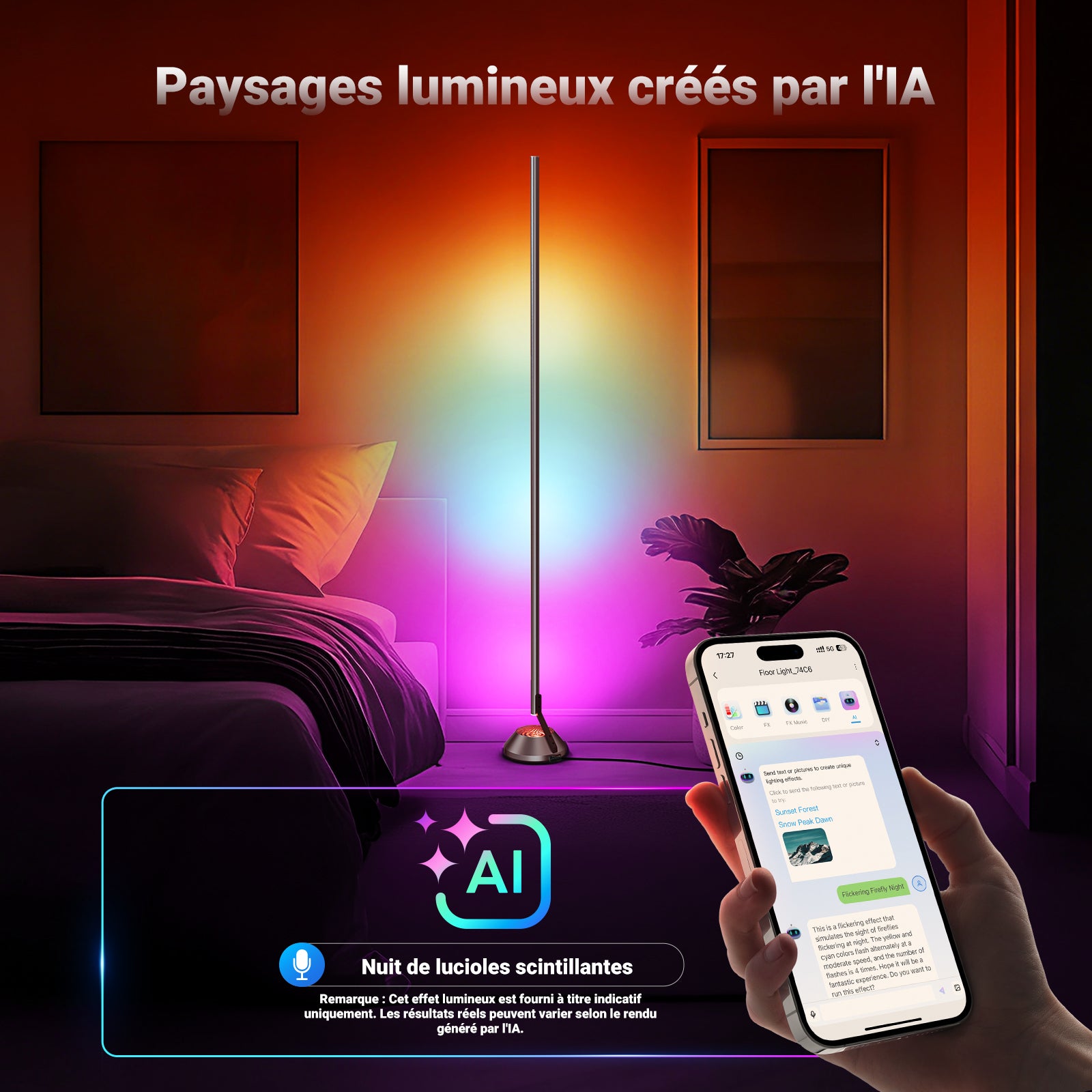 NEEWER NF01 RGBW Smart Floor Lamp | LED Corner Lamp