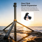 The NEEWER ST016 Light Stand was set up by the seaside to photograph the scenery.
