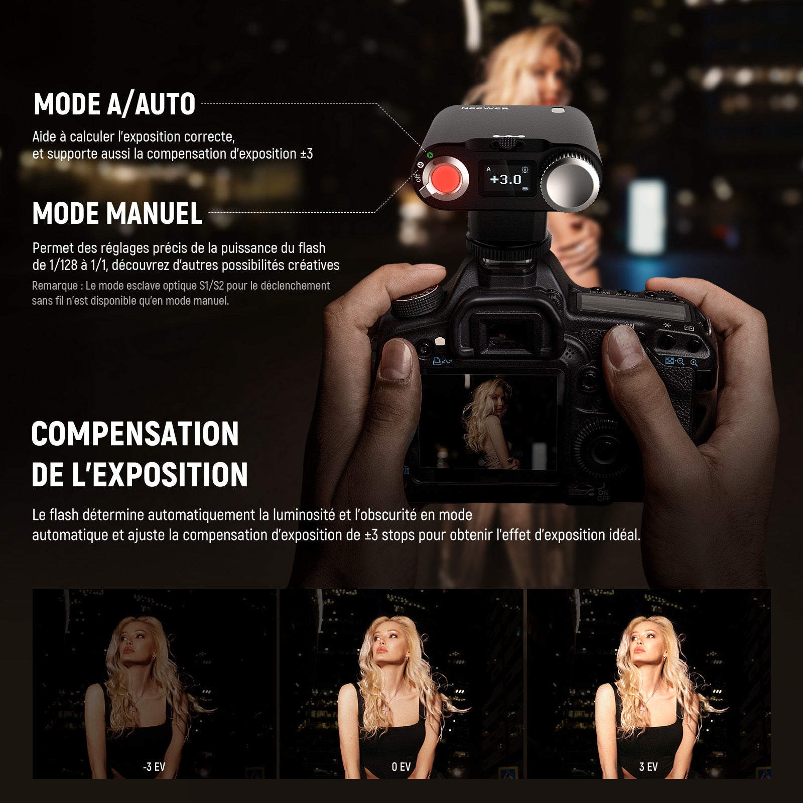 NEEWER Z160 Stylish & Compact Mini Camera Flash - NEEWER