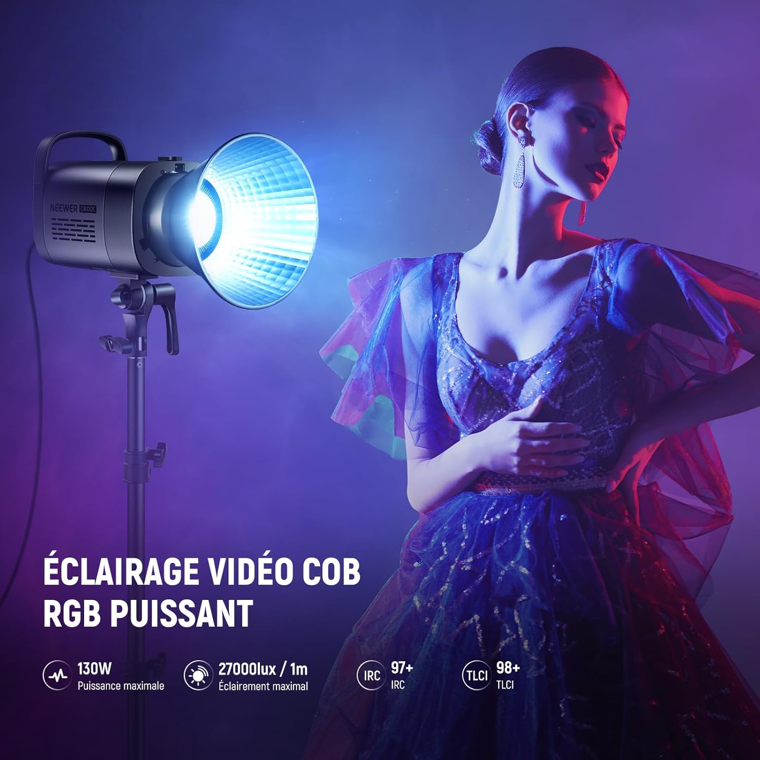 NEEWER CB100C 130w RGB LED Video Light - NEEWER