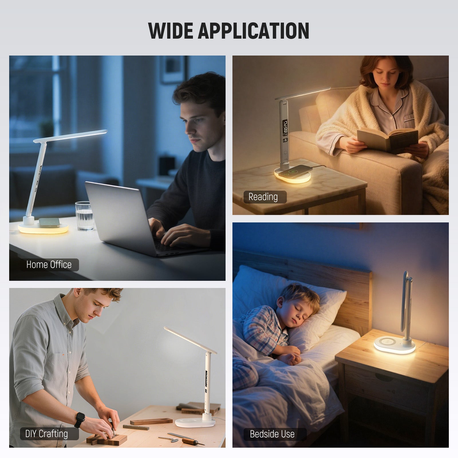 Wide Applications of the NEEWER N20 Eye Caring LED Desk Lamp