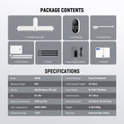 Package Contents of the NEEWER BH50B Foldable LED Eyelash Light