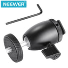 Neewer Mini Ball Head 1/4 inch Screw with Lock and Hot Shoe Mount Adapter