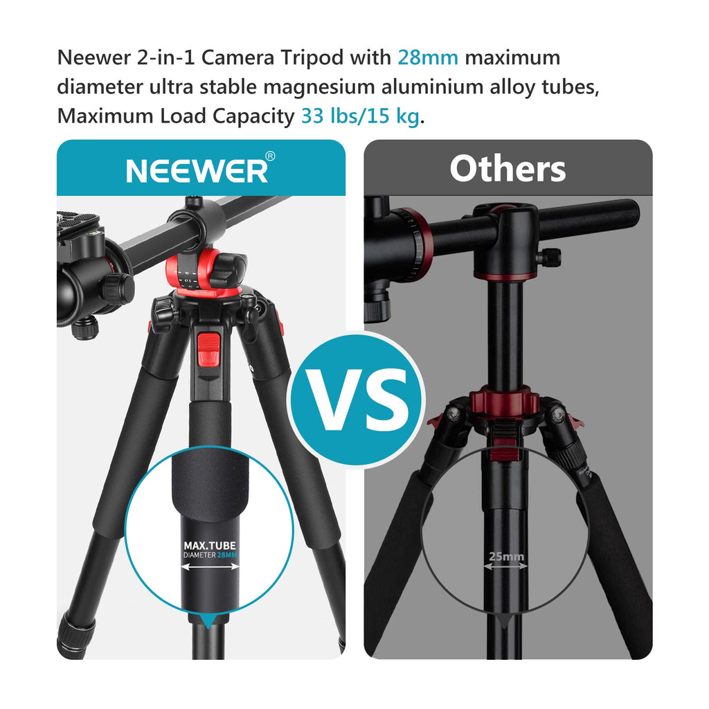 Neewer 79 Inches Aluminum Camera Tripod Monopod