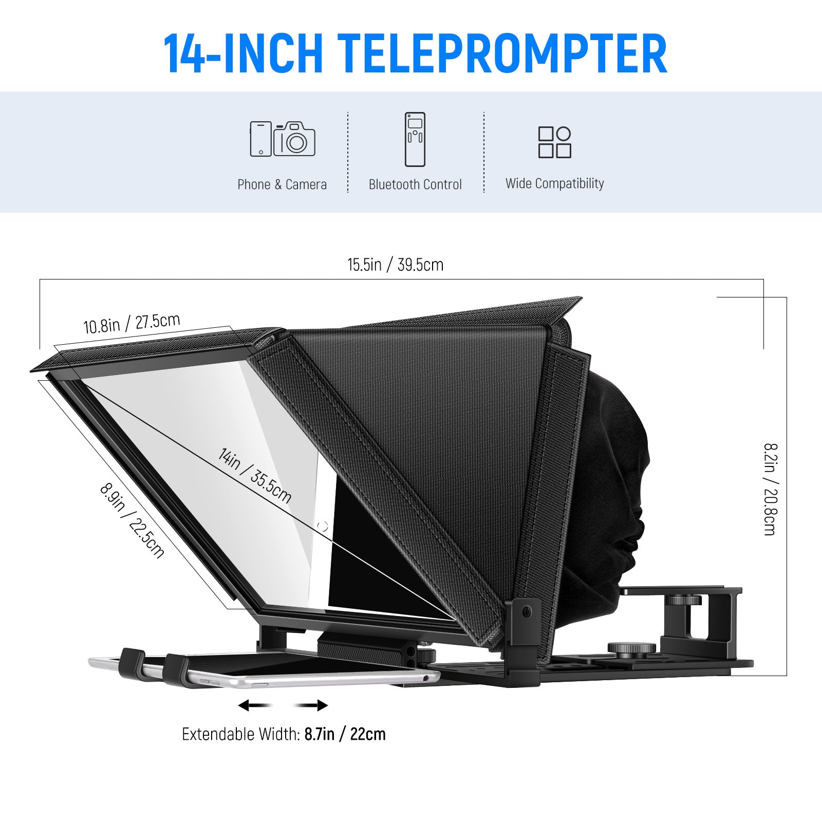 Neewer X12 Aluminum Alloy Teleprompter