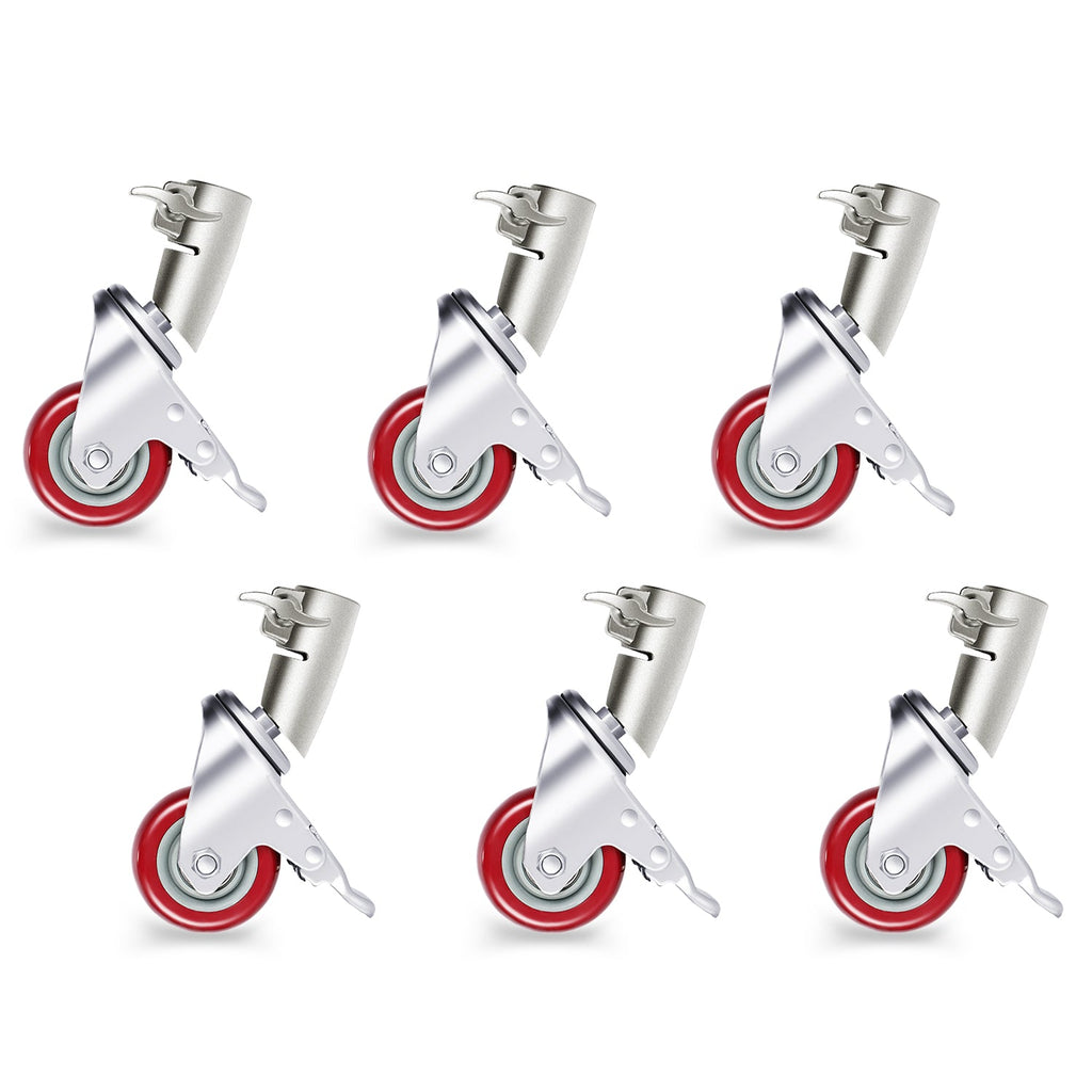 Neewer 6-Pack Professional Swivel Caster Wheel Sets