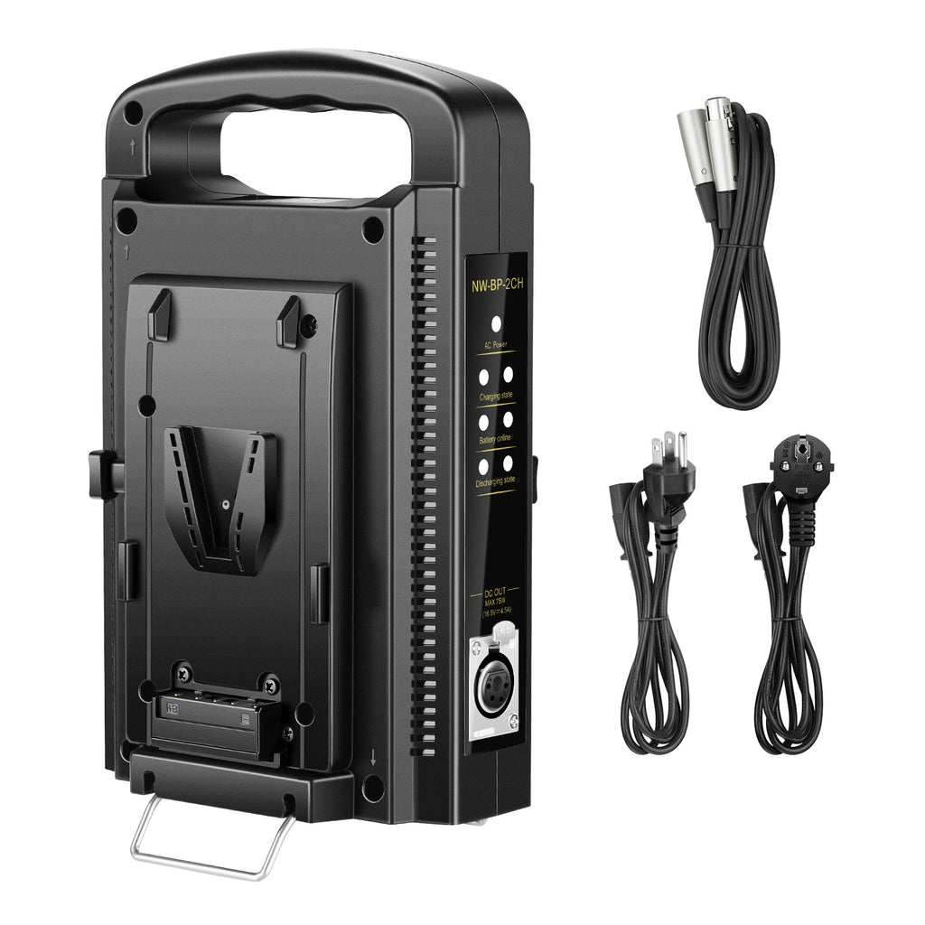 Rotolight 4 Channel V Lock Charger with A/C Adapter and XLR Cable - Black Rotolight 4 Channel V Lock Charger with A/C Adapter and XLR Cable - Black