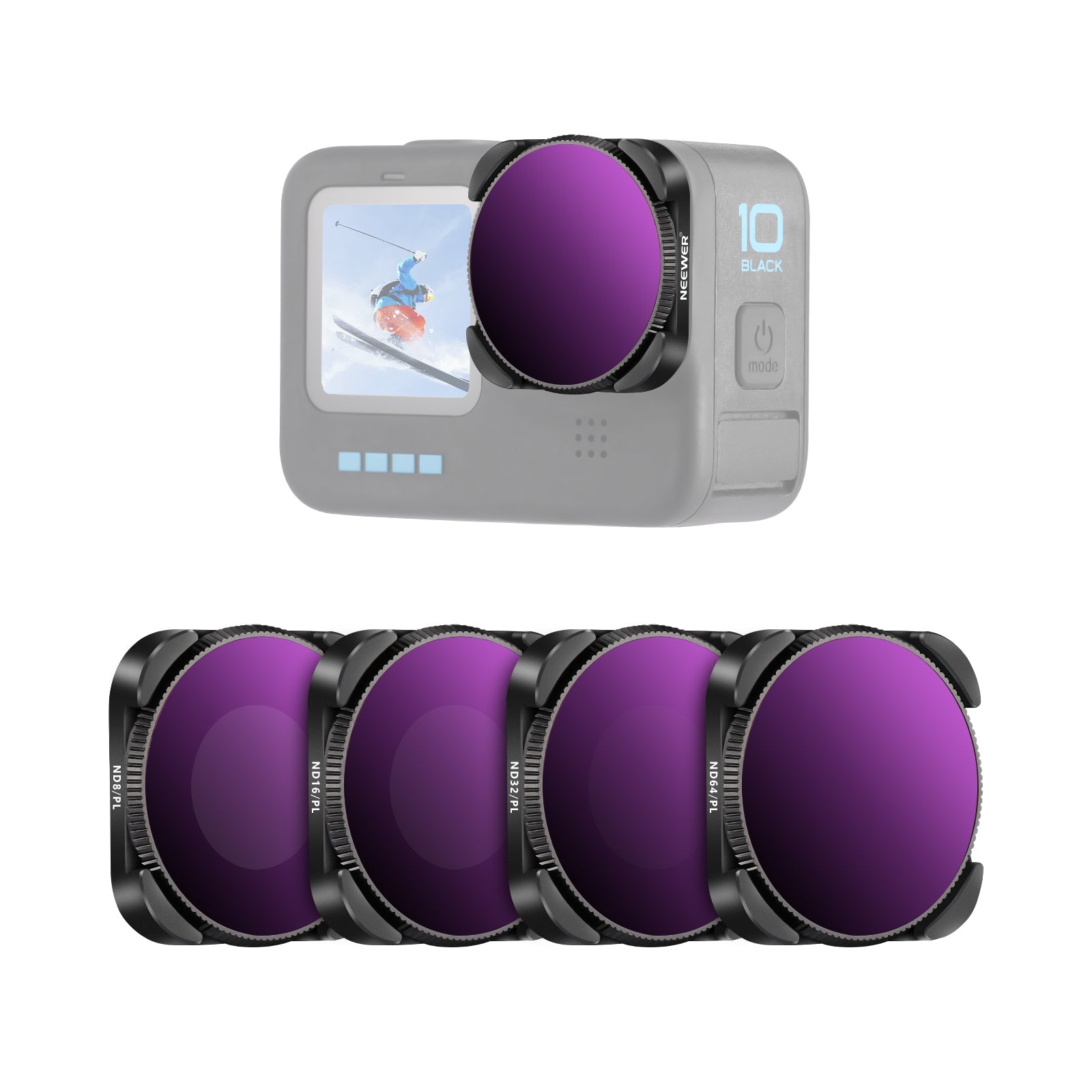 Kit d'accessoires pour GoPro Hero 10/Hero 9 Comprend Boîtier