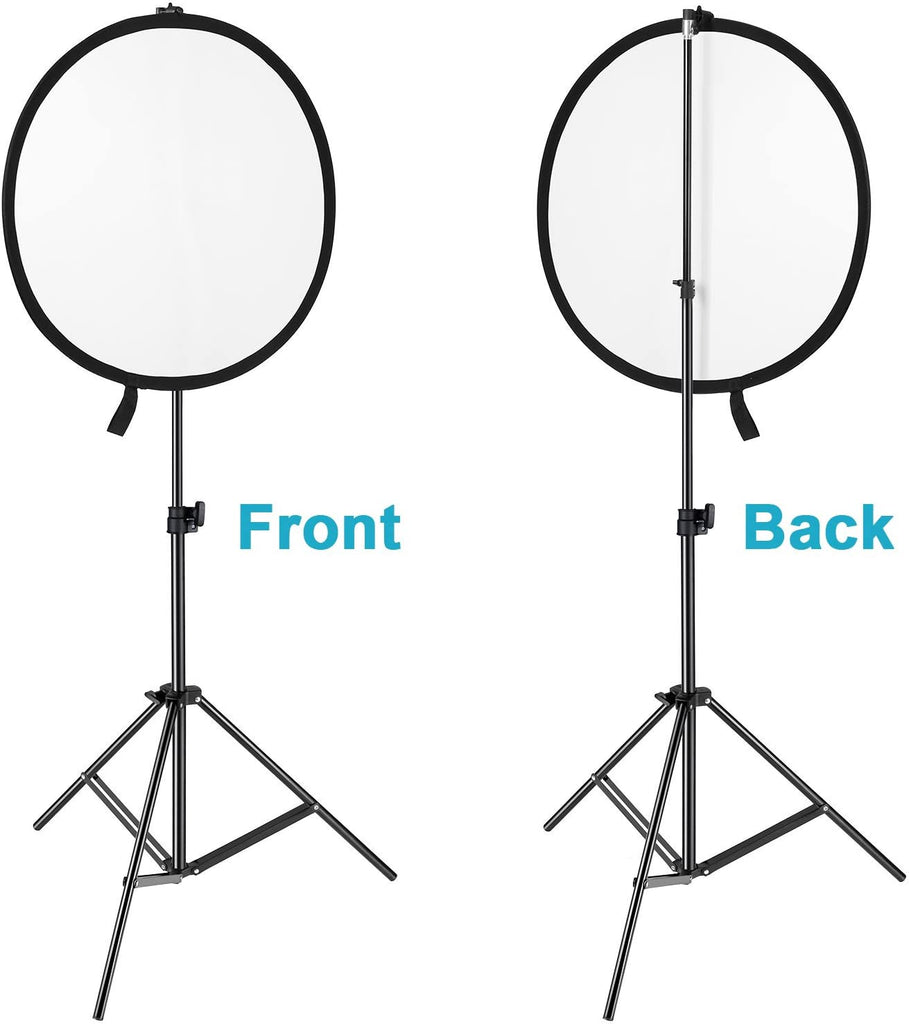 Neewer 2/3 Packs Portable Studio Photography Background and Reflector Disc Holder Clip