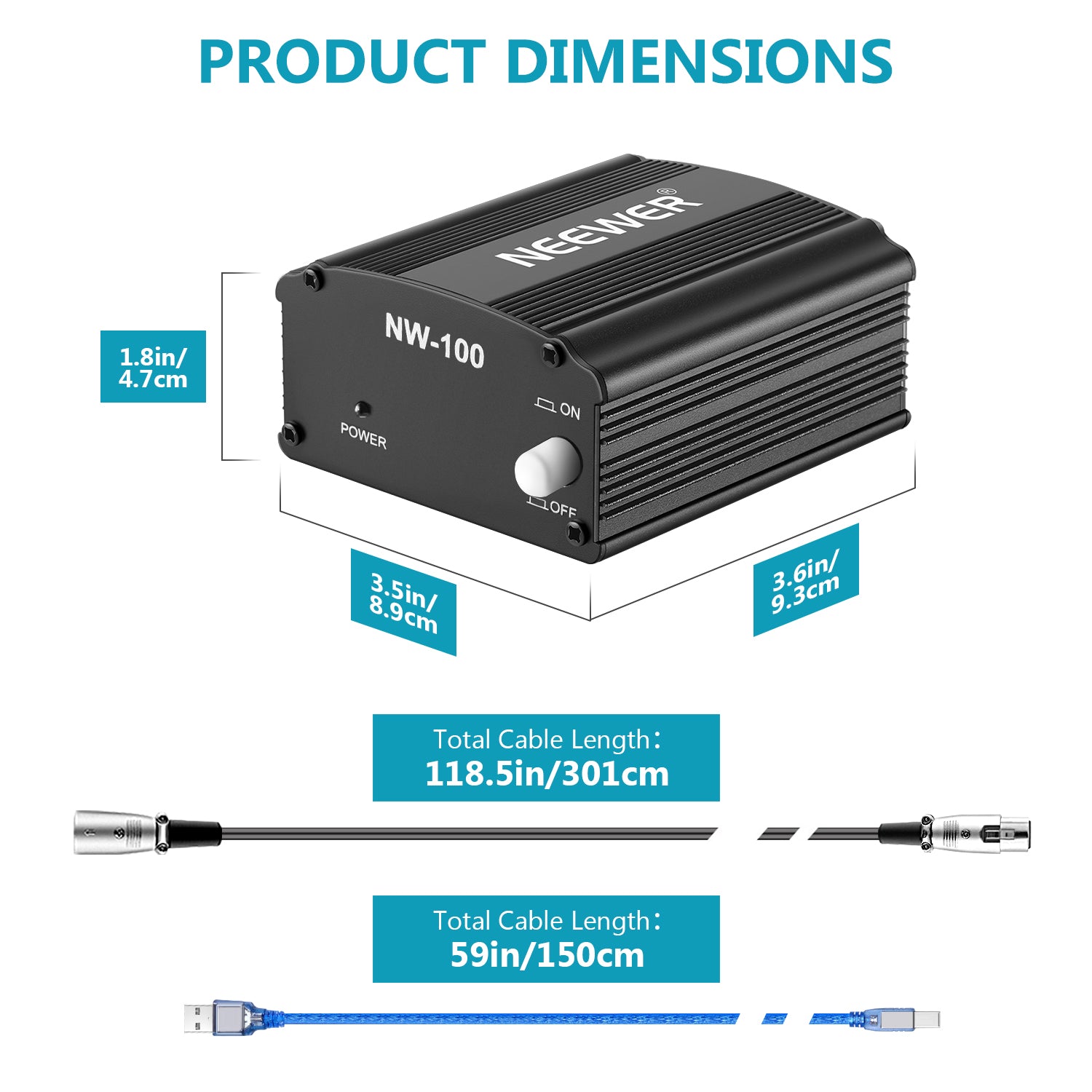 Neewer 1-Channel 48V Phantom Power