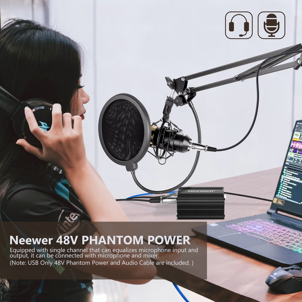 Neewer 1-Channel 48V Phantom Power