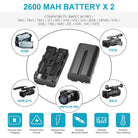 Neewer NP-F550 Battery Charger Set for Sony - neewer.com