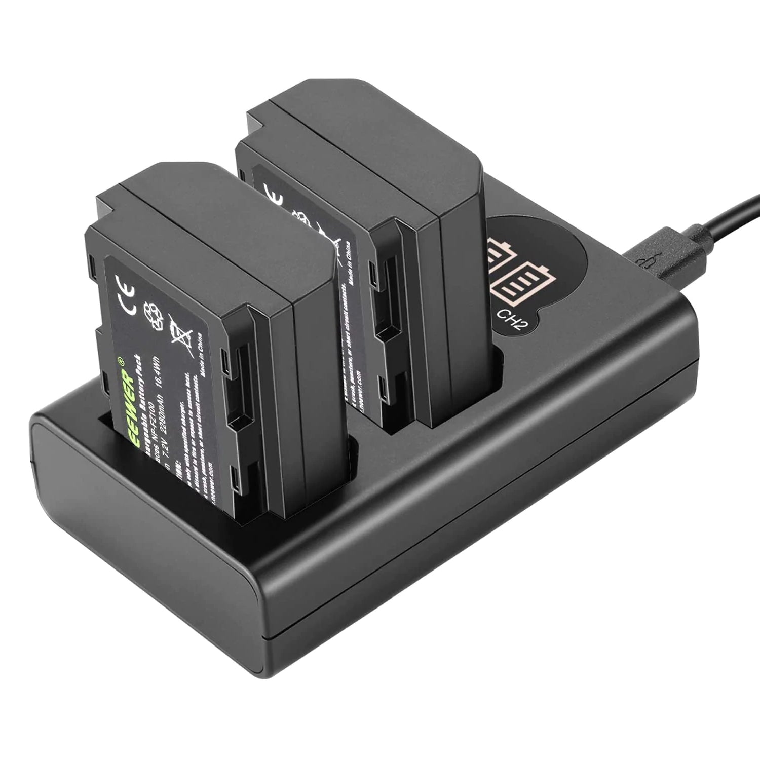 NEEWERSetde2BatteriesdeRemplacementetChargeurNP-FZ100PourSony